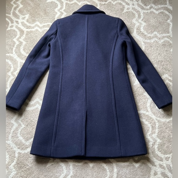J. Crew Stadium Cloth Nello Gori Wool Navy Blue Size 0 - Picture 4 of 7